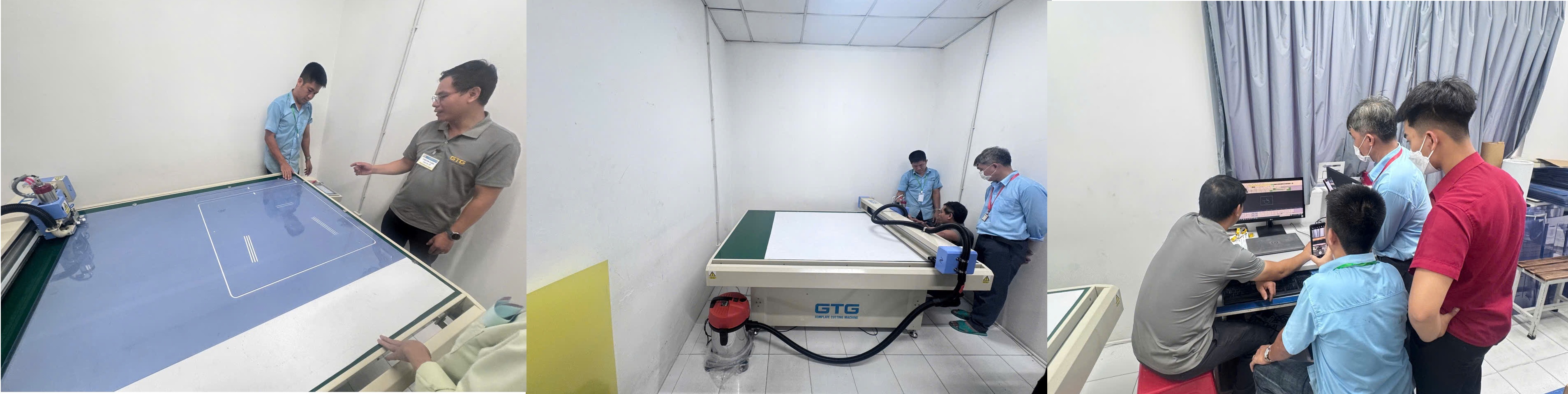Giang Thành bàn giao máy phay mica cho Nhà máy May Quang Xuân thuộc Tập đoàn Kim Thành