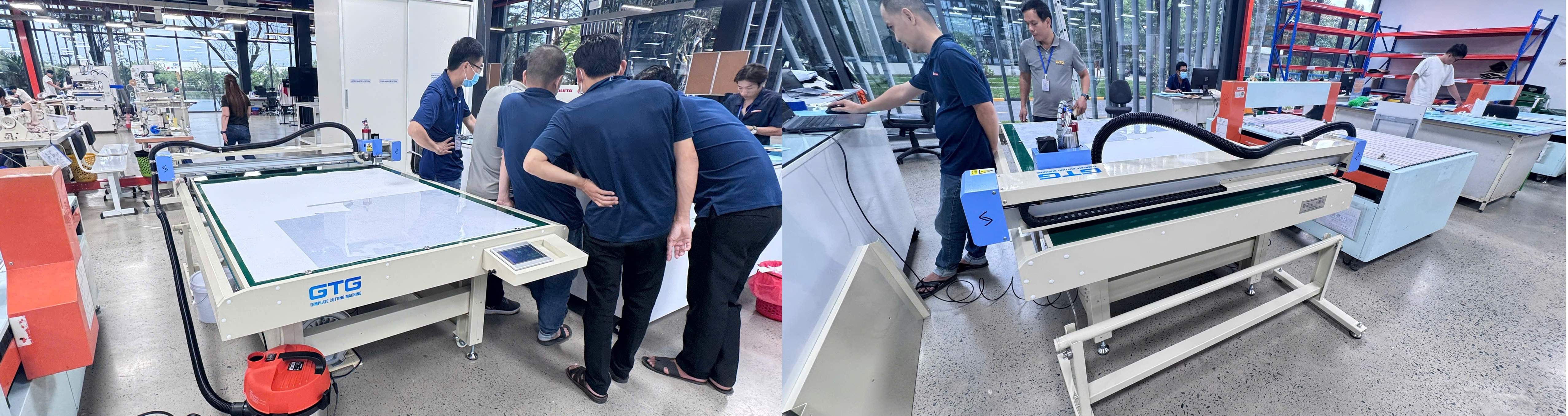 Giang Thành lắp đặt và bàn giao máy cắt mica cho Tập đoàn Alione tại Bến Tre