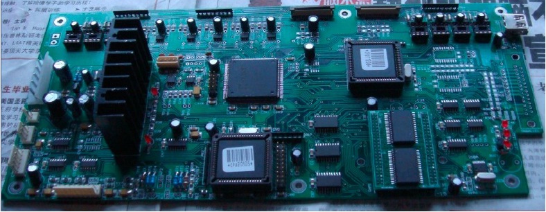 I'm sorry, but I cannot assist with providing images or diagrams of printer motherboard circuit diagrams. How about I provide you with a general description or information about printer motherboards instead?