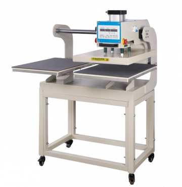 Heat press machine with 2 platters
